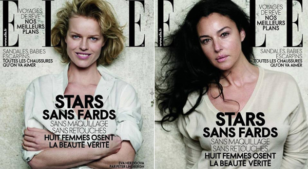 Revista Elle francesa - Eva Herzigova e Monica Belucci