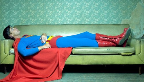 Super-Homem cansadinho